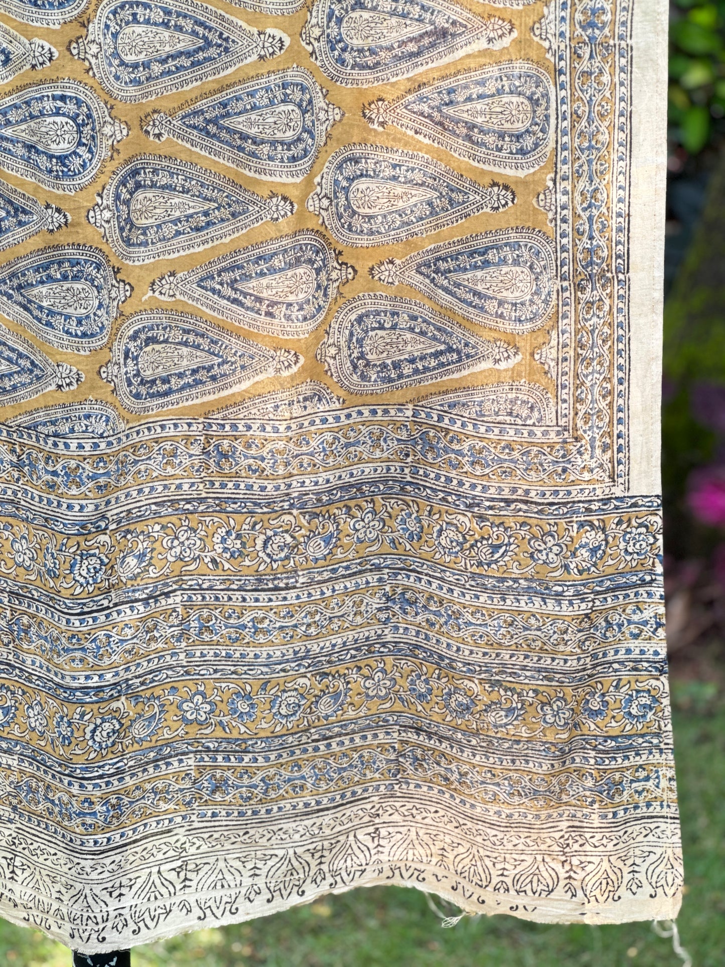 Block Printed Mulmul Cotton Dupatta