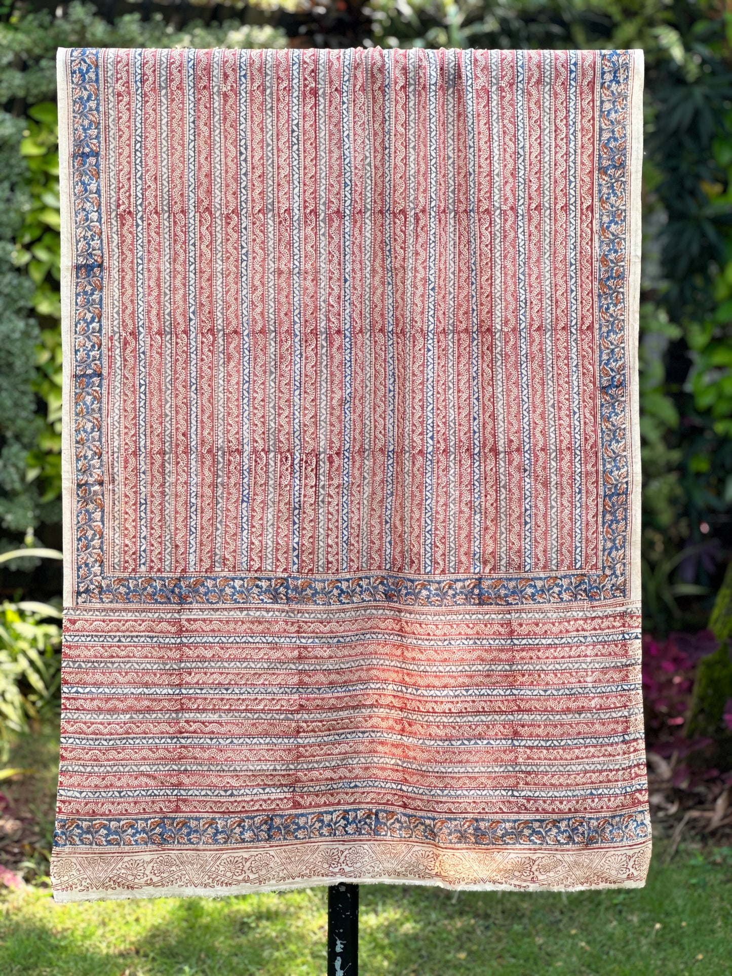 Block Printed Mulmul Cotton Dupatta