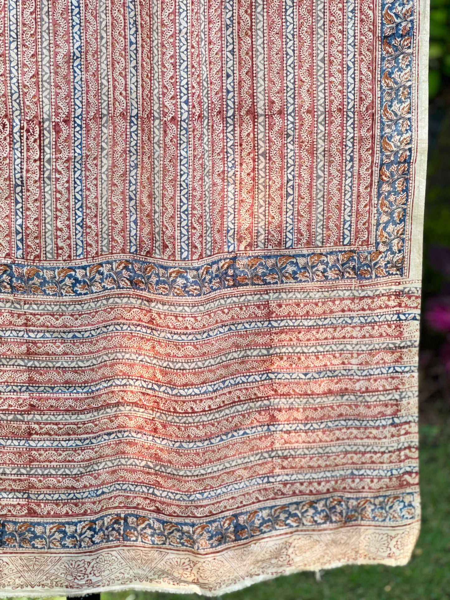Block Printed Mulmul Cotton Dupatta