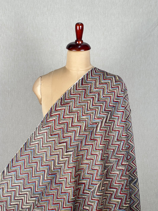 Kalamkari Printed Chanderi Silk Fabric