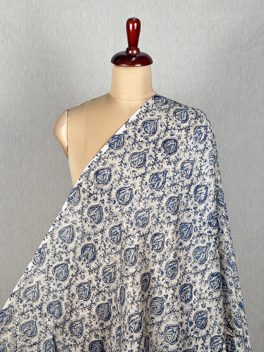 Kalamkari Printed Chanderi Silk Fabric
