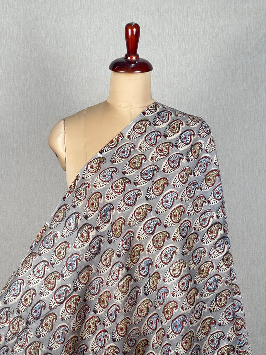 Kalamkari Printed Chanderi Silk Fabric