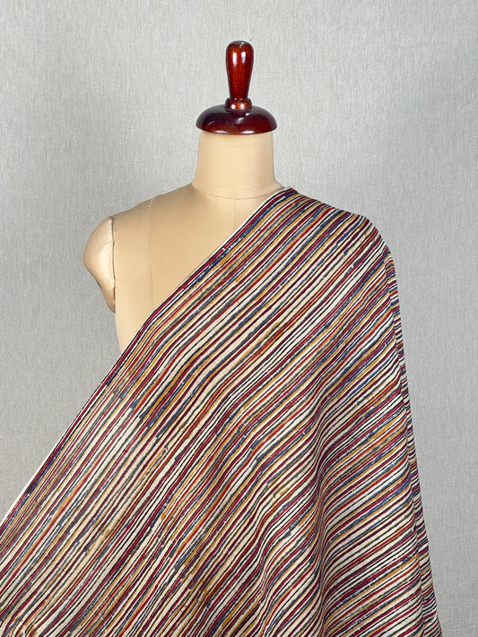 Kalamkari Printed Chanderi Silk Fabric