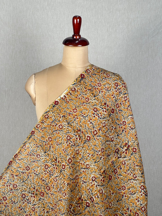 Kalamkari Printed Chanderi Silk Fabric