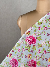 Printed Mul Chanderi Fabrics
