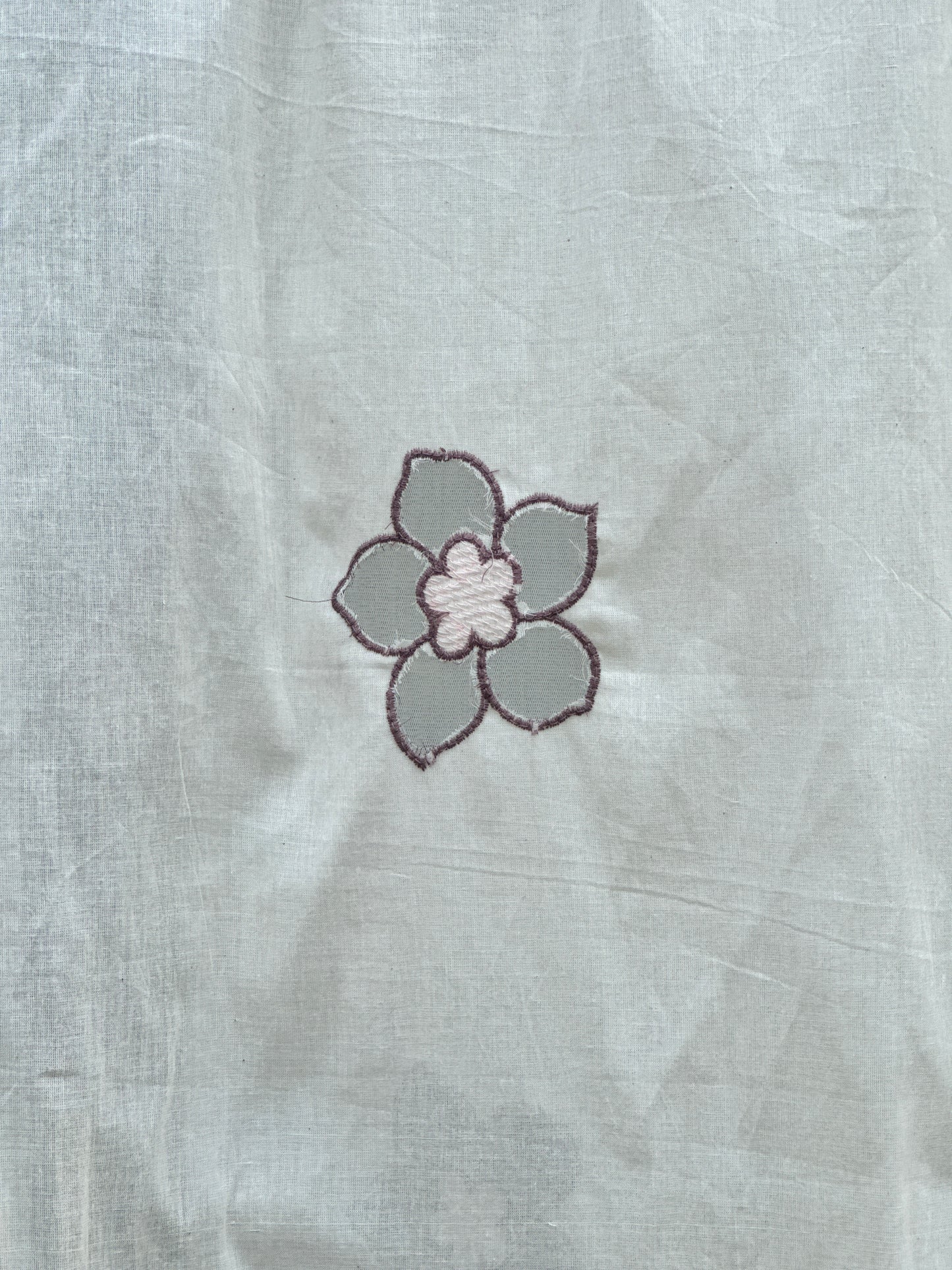 Applique Embroidered Kora Cotton Dupatta