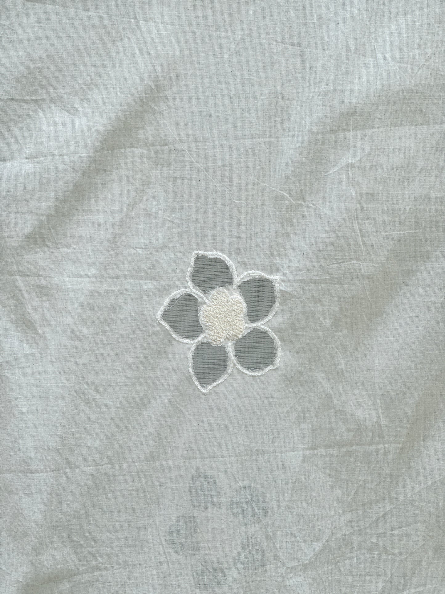 Applique Embroidered Kora Cotton Dupatta