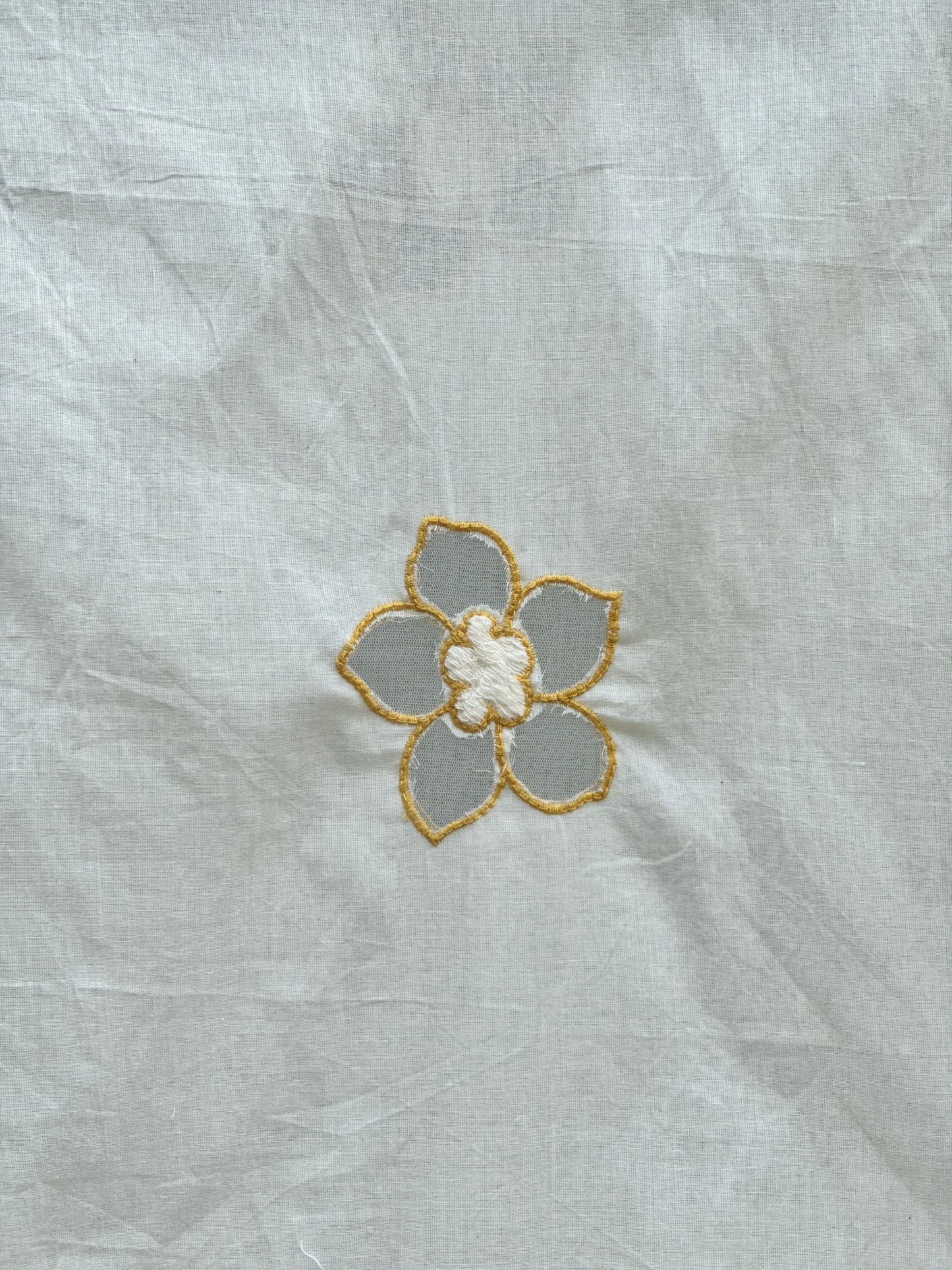 Applique Embroidered Kora Cotton Dupatta