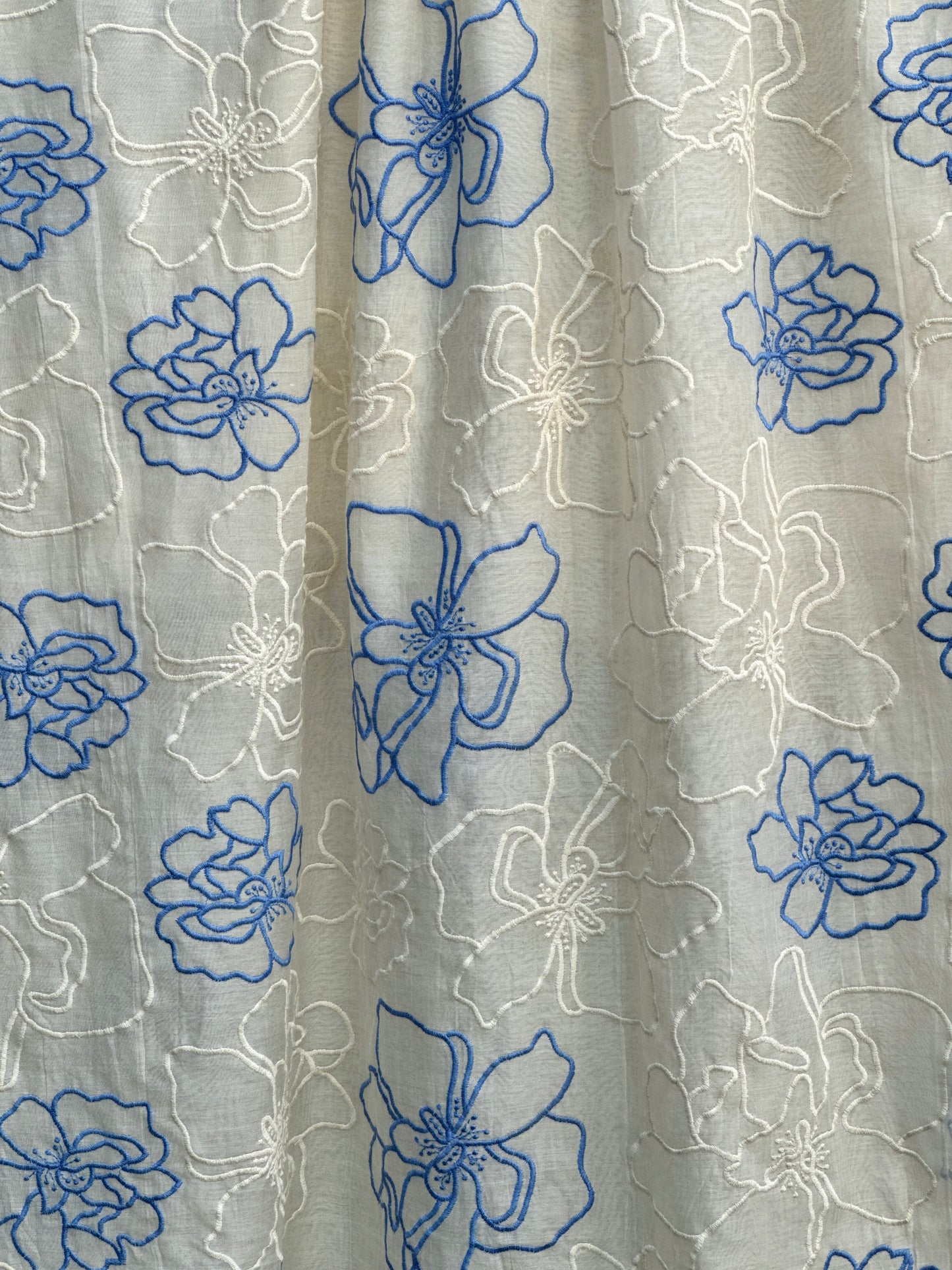 Embroidered 40 gm Banarasi Chanderi Fabric