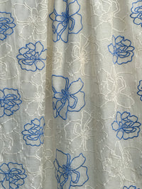 Embroidered 40 gm Banarasi Chanderi Fabric