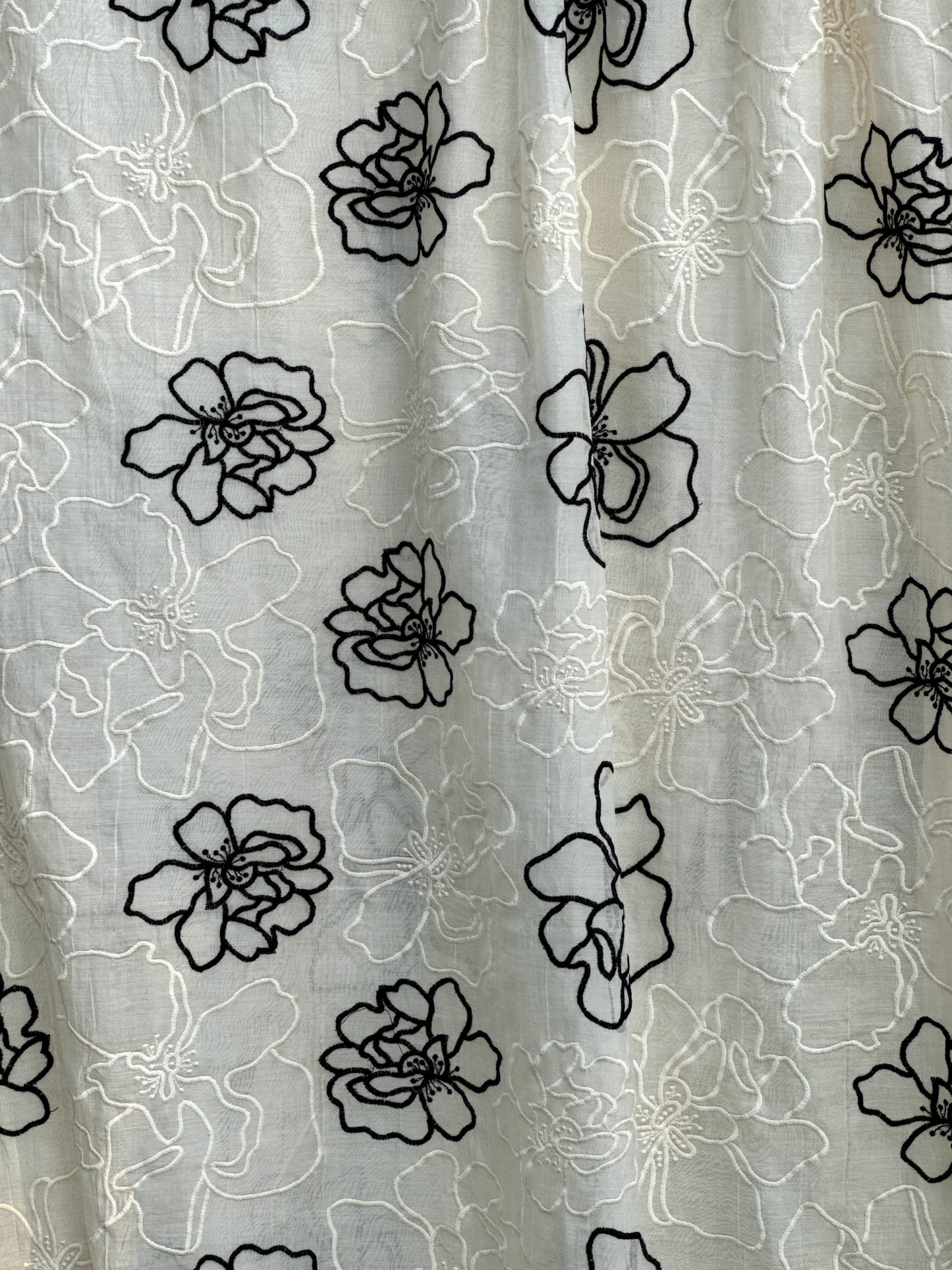 Embroidered 40 gm Banarasi Chanderi Fabric