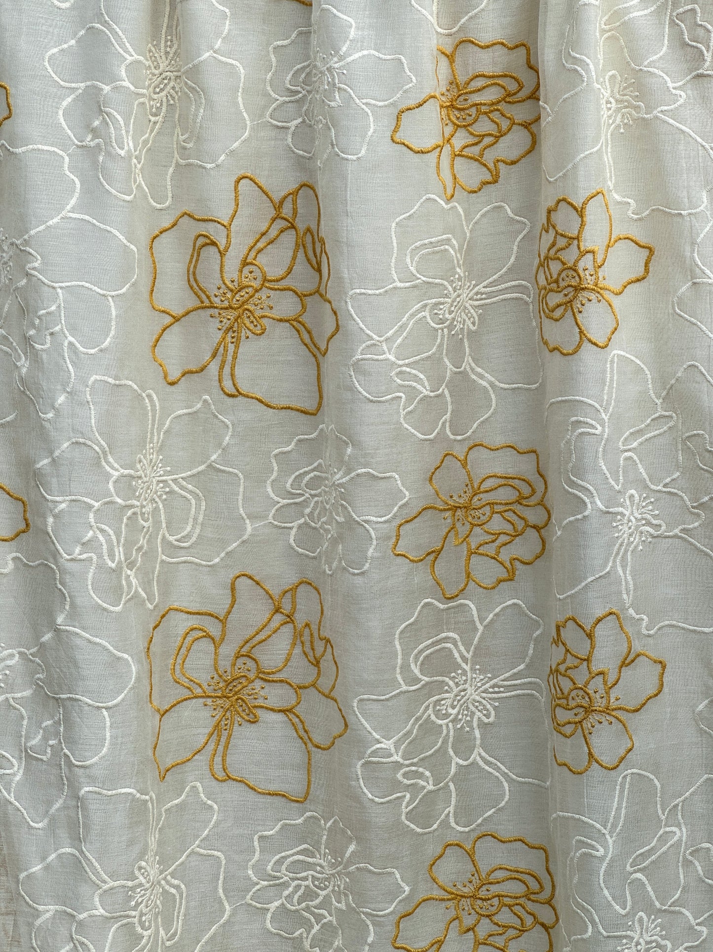 Embroidered 40 gm Banarasi Chanderi Fabric