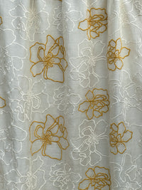 Embroidered 40 gm Banarasi Chanderi Fabric