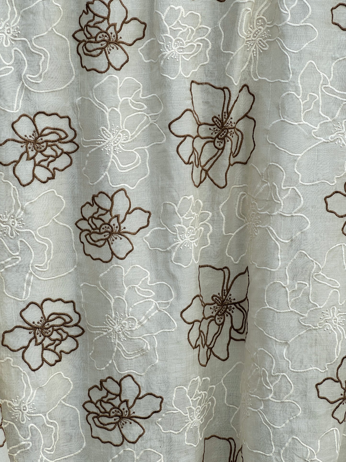 Embroidered 40 gm Banarasi Chanderi Fabric