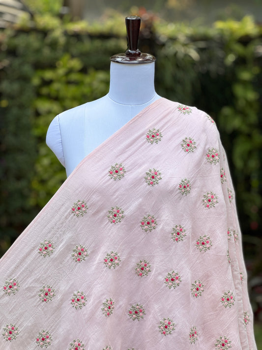 Embroidered 40gm Banarasi Chanderi Fabrics