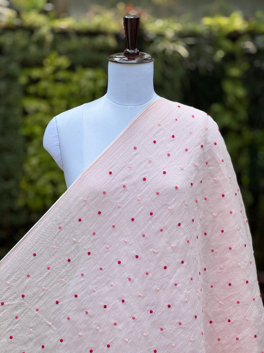 Embroidered 40gm Banarasi Chanderi Fabrics