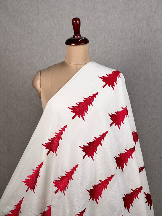 Embroidered Kora Cotton Fabric