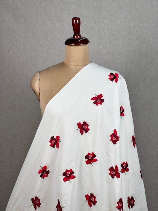 Embroidered Kora Cotton Fabric