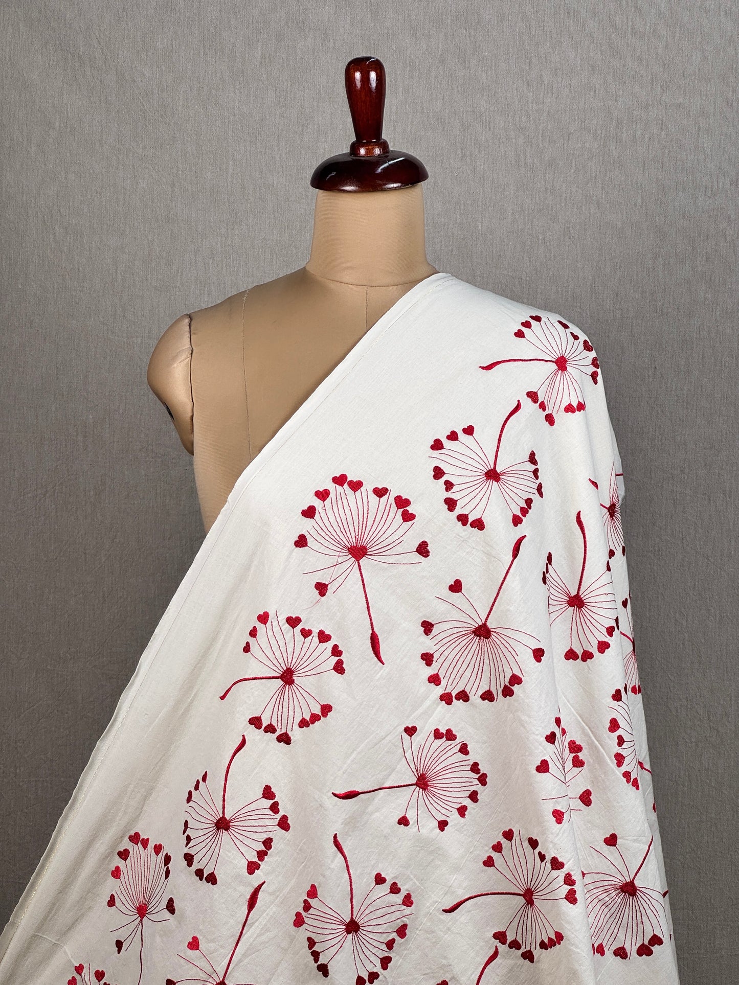 Embroidered Kora Cotton Fabric