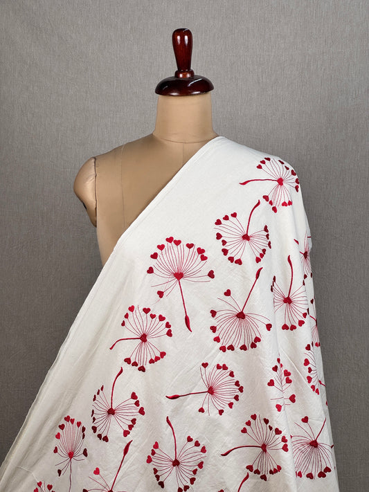 Embroidered Kora Cotton Fabric