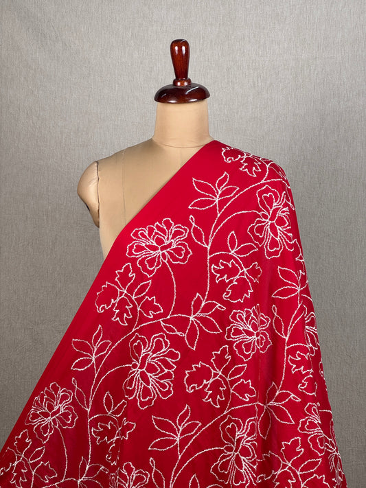 Embroidered Kora Cotton Fabric