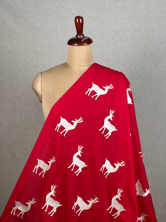 Embroidered Kora Cotton Fabric