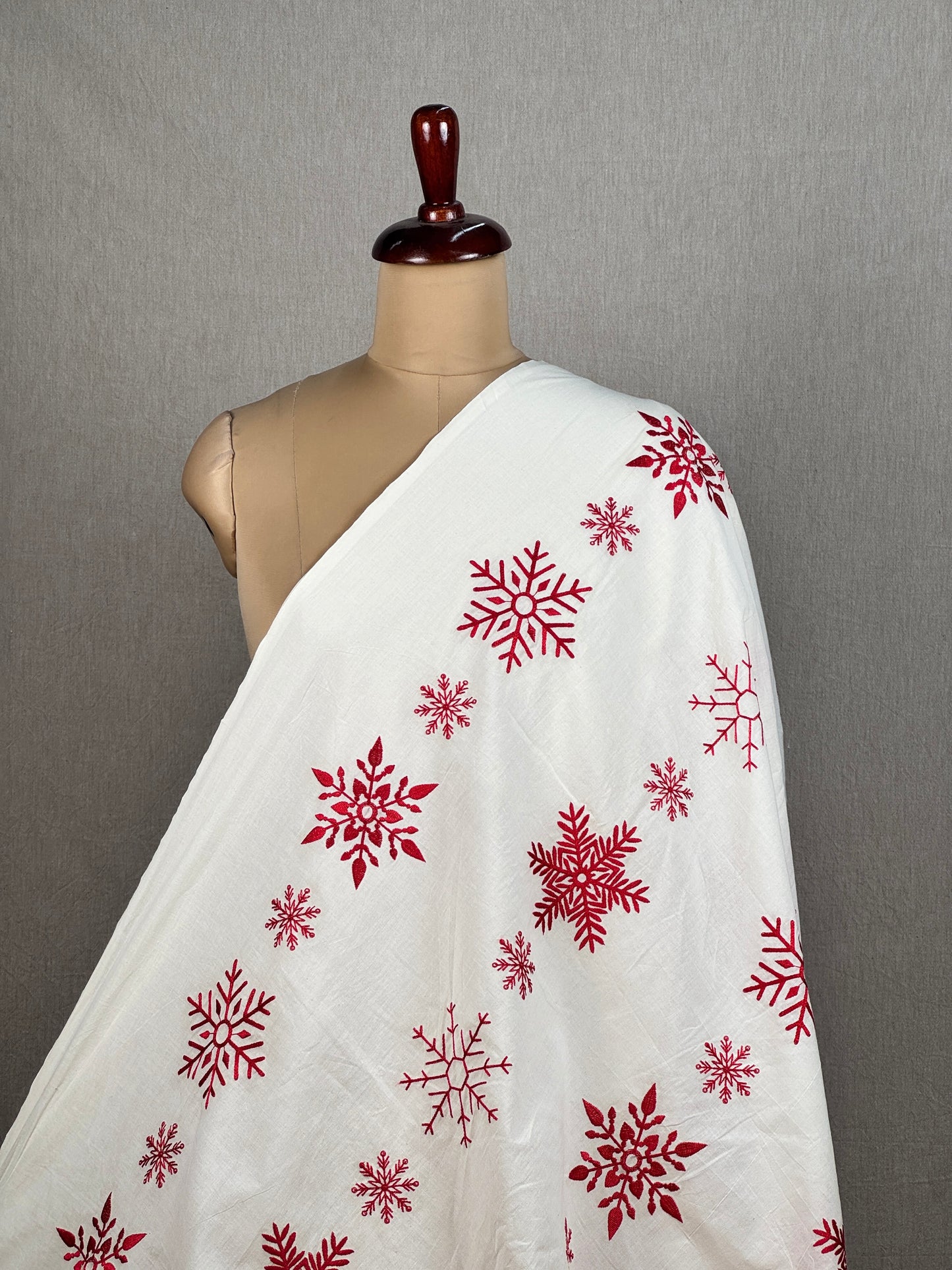 Embroidered Kora Cotton Fabric