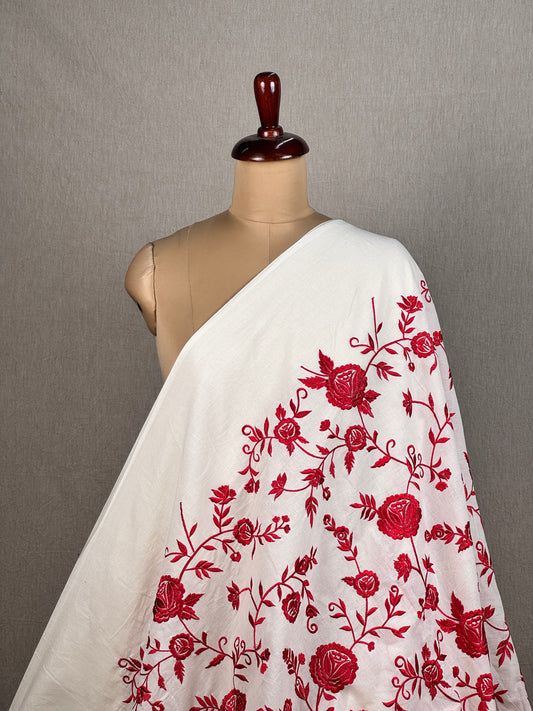 Embroidered Kora Cotton Fabric