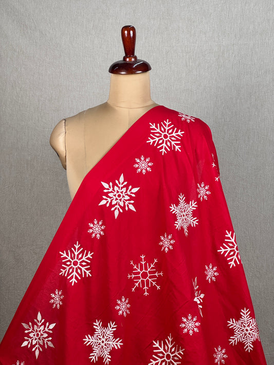 Embroidered Kora Cotton Fabric