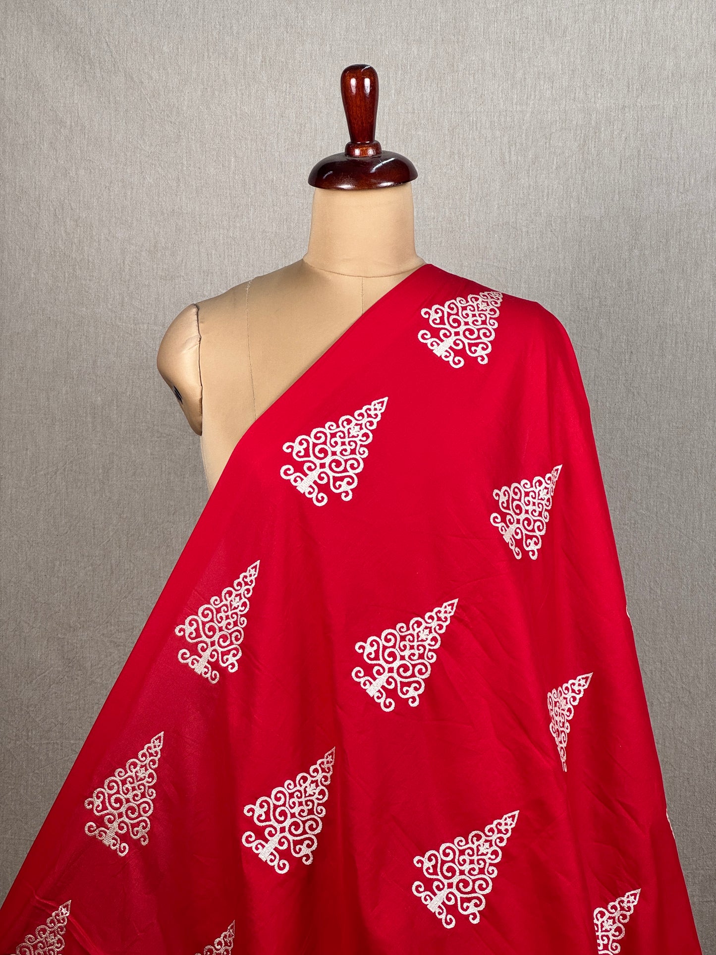 Embroidered Kora Cotton Fabric