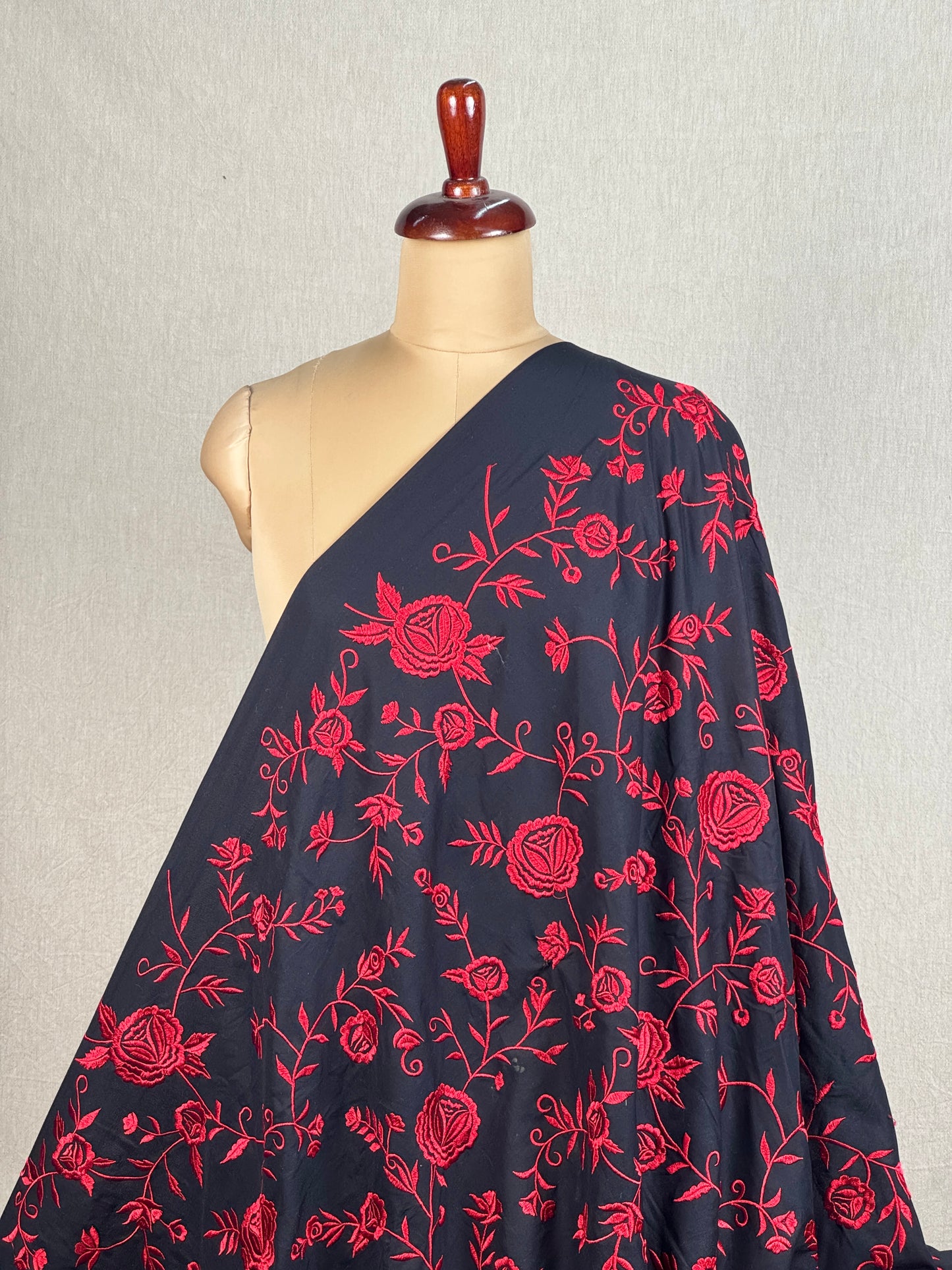 Embroidered Kora Cotton Fabric