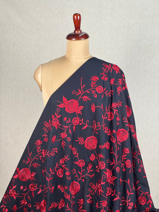 Embroidered Kora Cotton Fabric