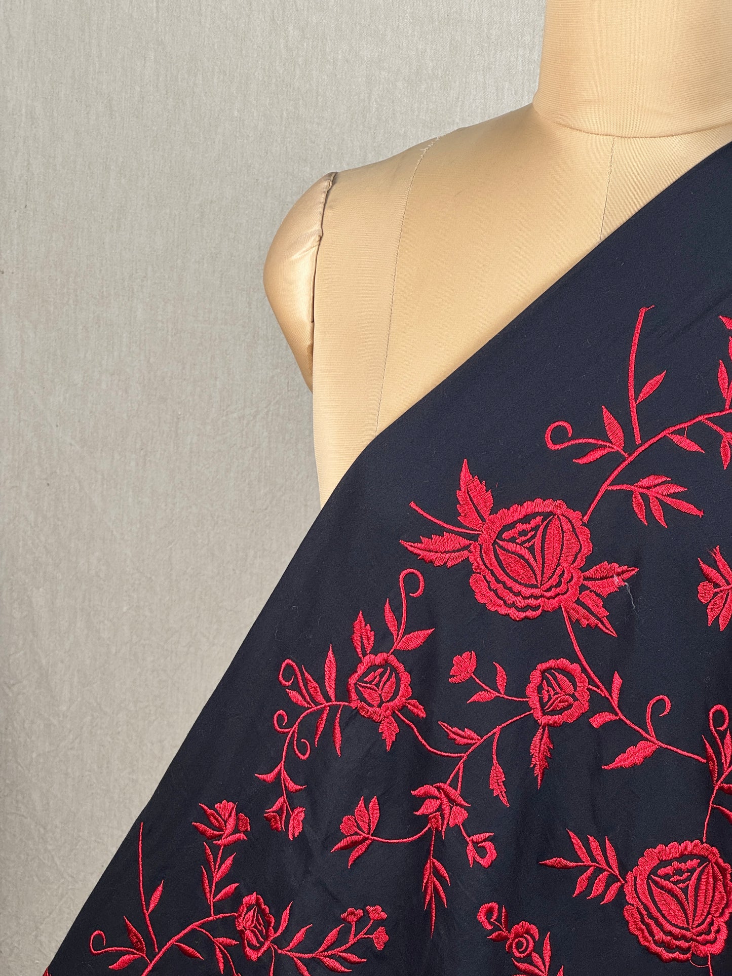 Embroidered Kora Cotton Fabric