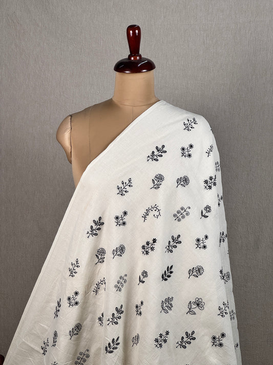 Embroidered Kora Cotton Fabric