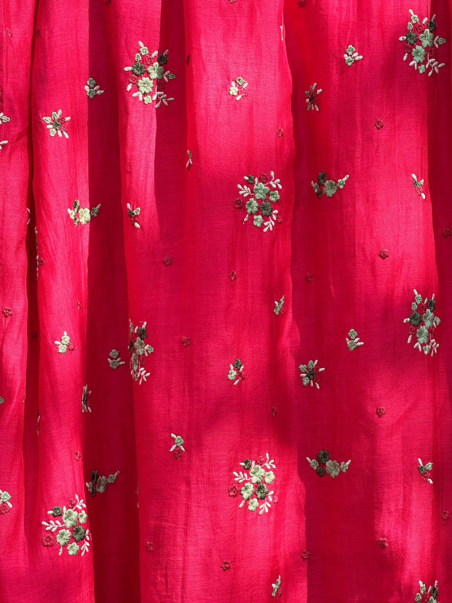 Embroidered 40gm Banarasi Chanderi Fabrics