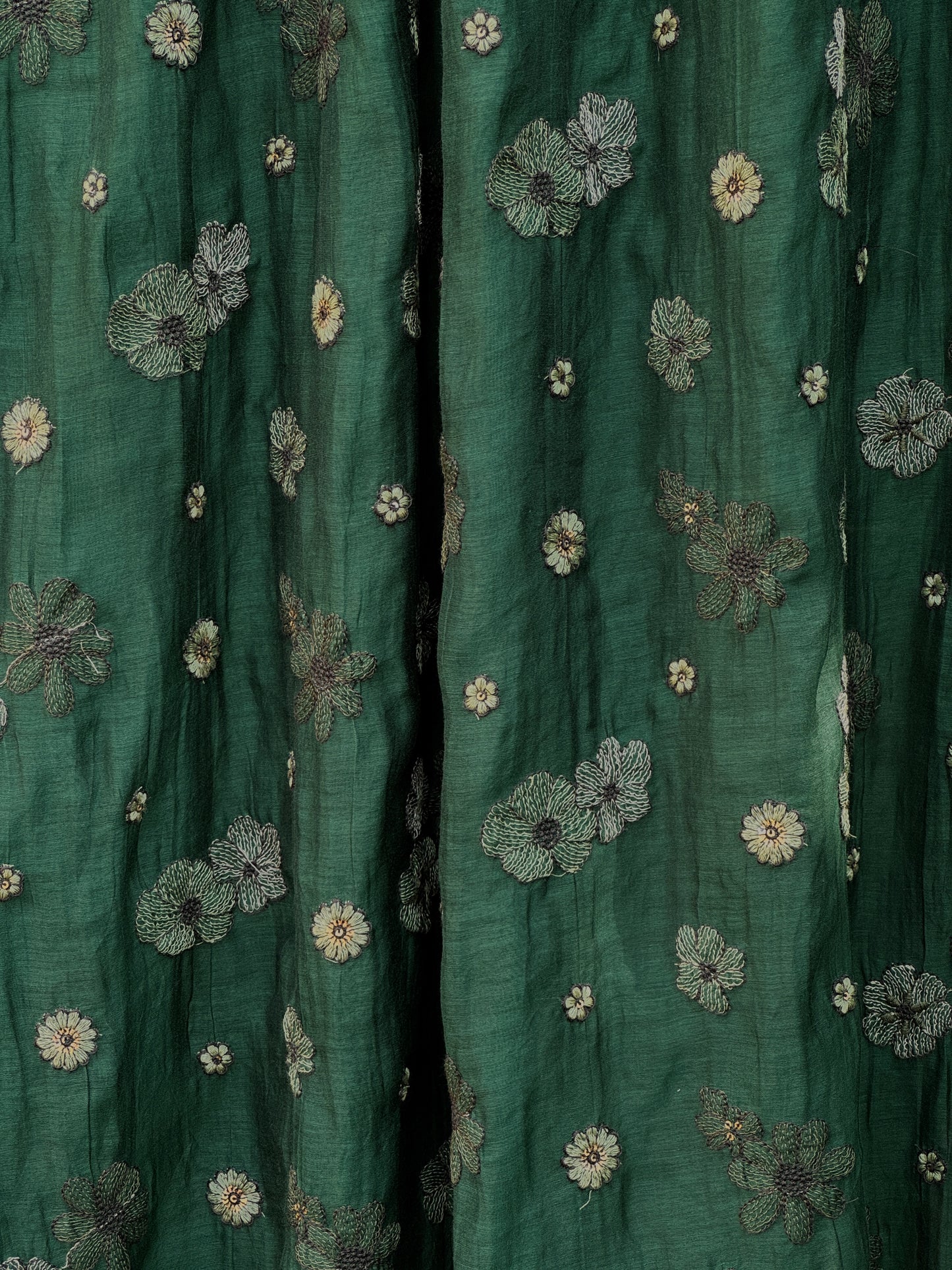 Embroidered 40gm Banarasi Chanderi Fabrics