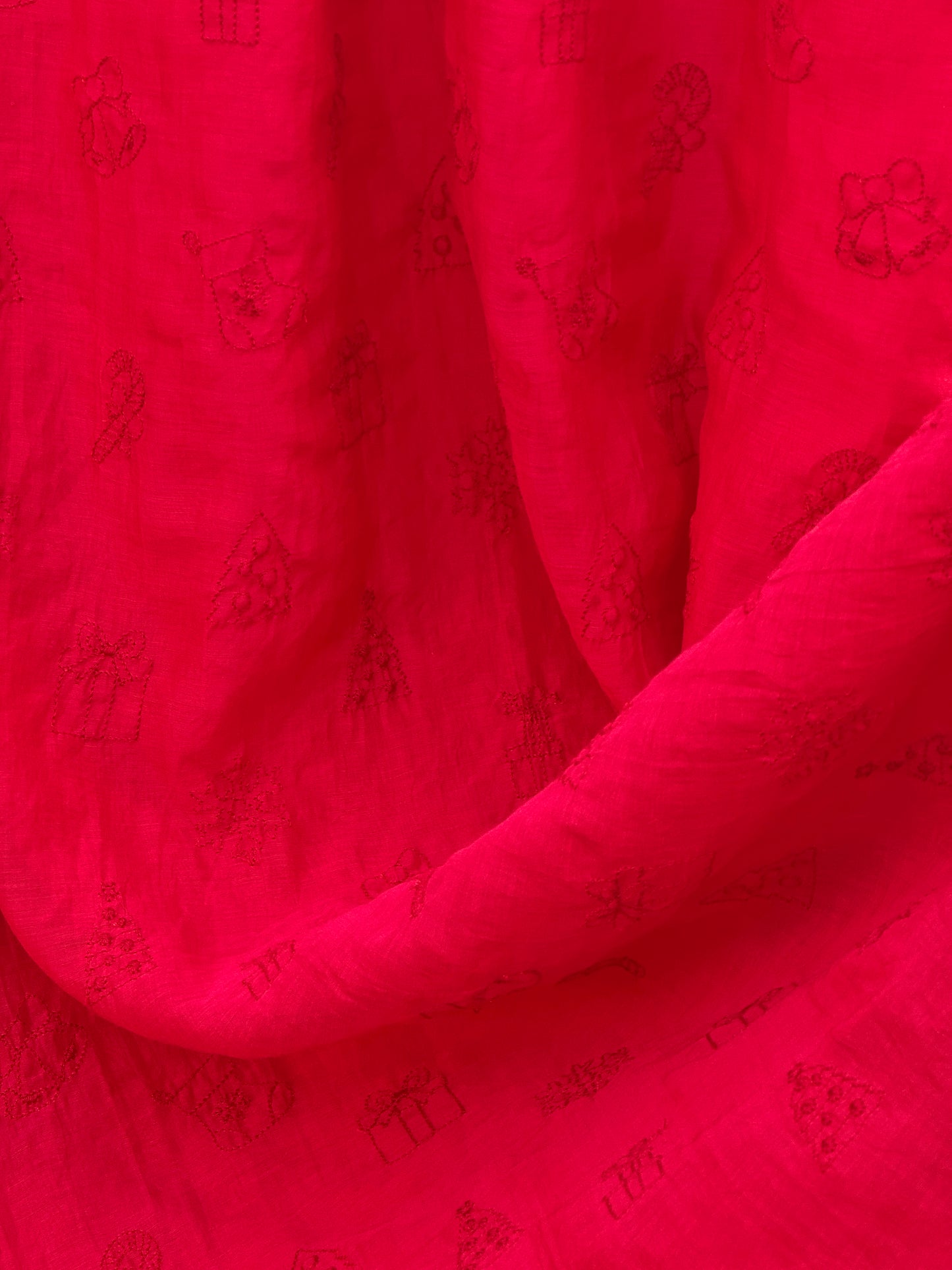 Embroidered 40gm Banarasi Chanderi Fabrics