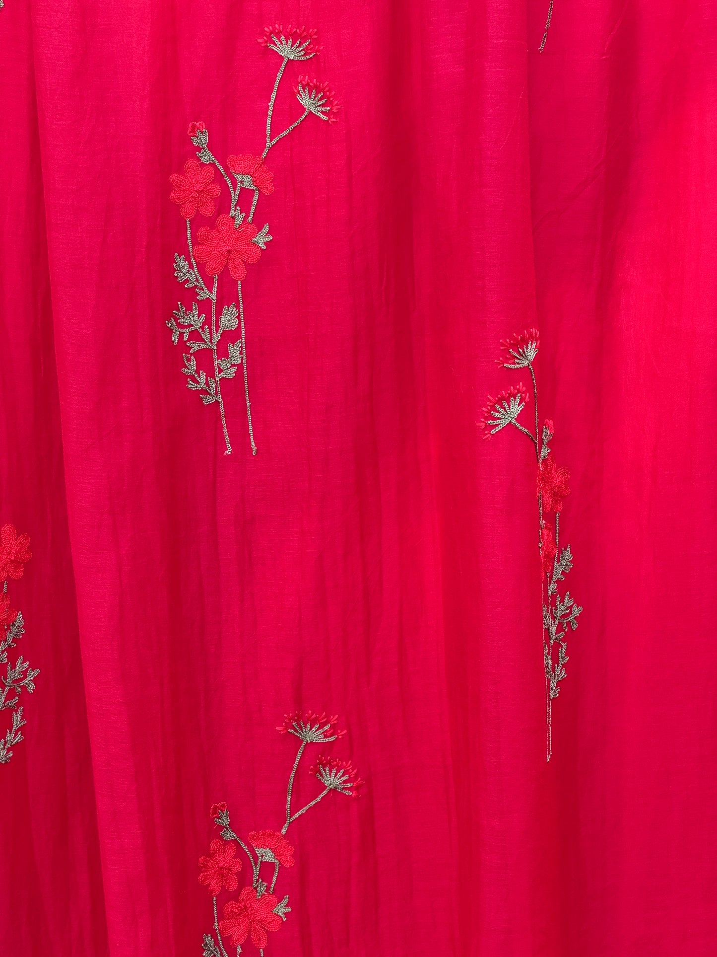 Embroidered 40gm Banarasi Chanderi Fabrics