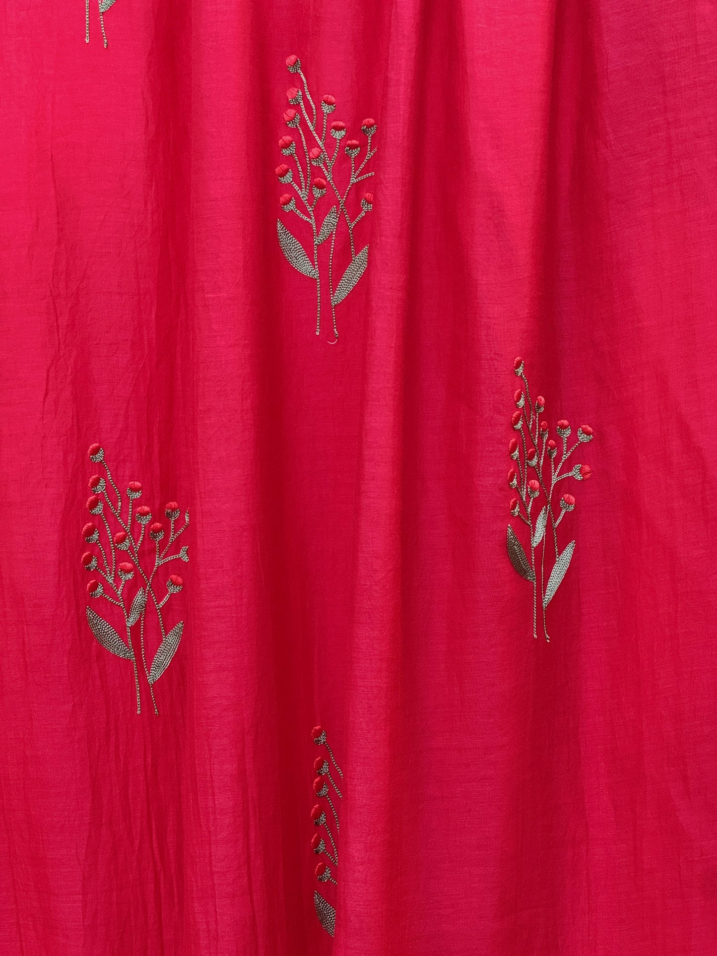 Embroidered 40gm Banarasi Chanderi Fabrics