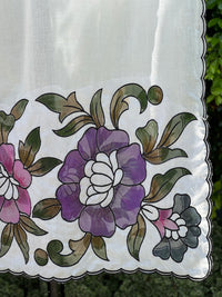 Appliquéd & Brush Painted Mulmul Cotton Dupatta