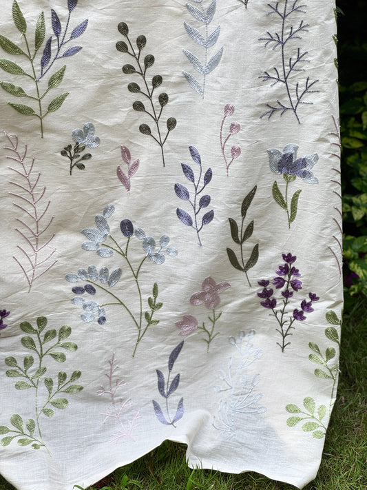 Embroidered Kora Cotton Fabric