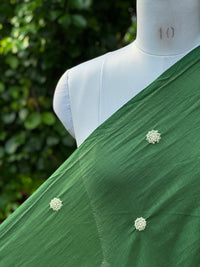 Pearl Embroidered 40gm Banarasi Chanderi Fabrics