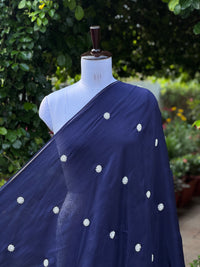 Pearl Embroidered Viscose Organza Fabric