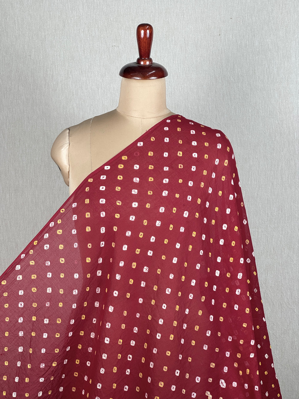 Bandhani Mul Cotton Fabric