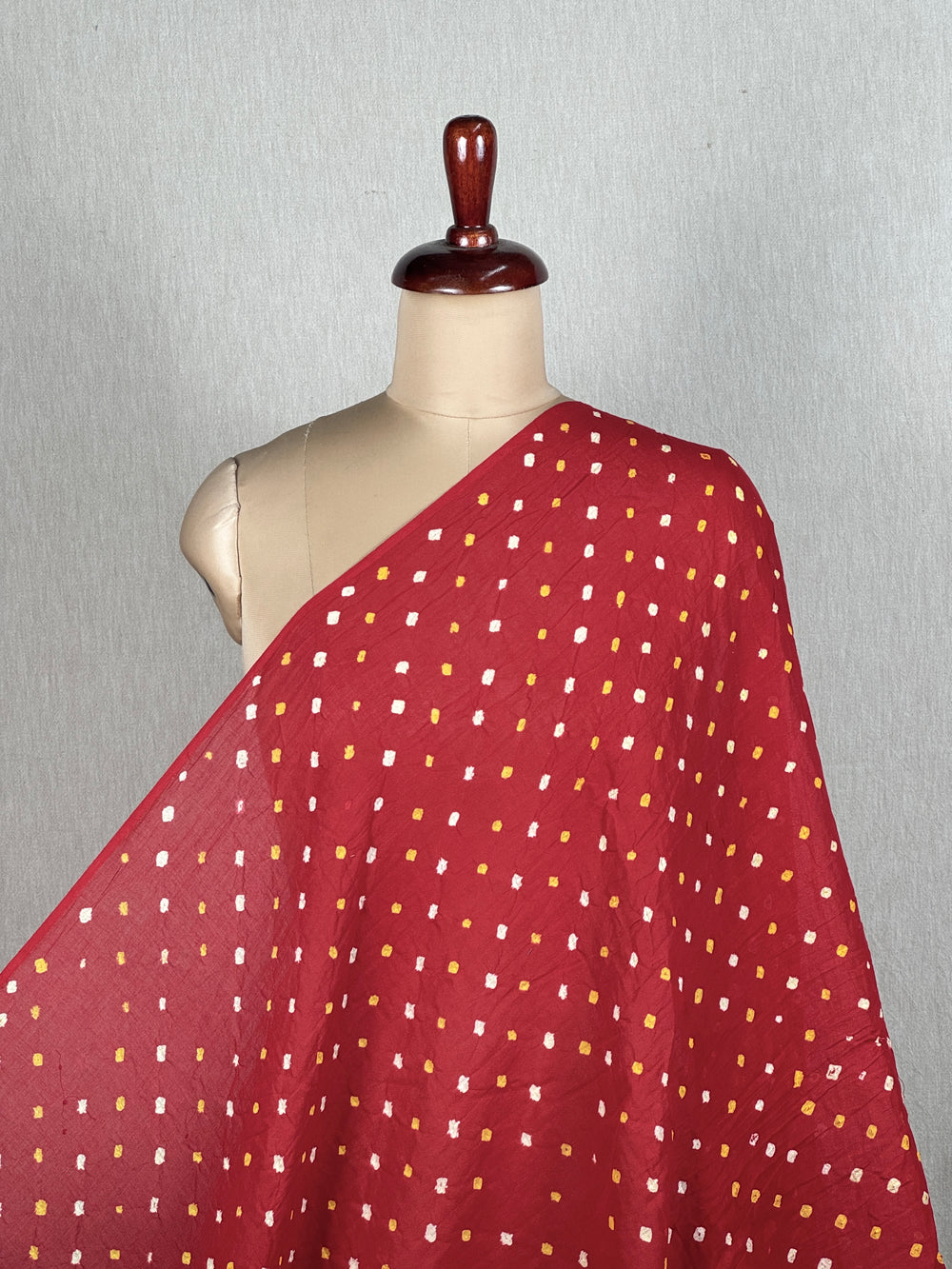 Bandhani Mul Cotton Fabric