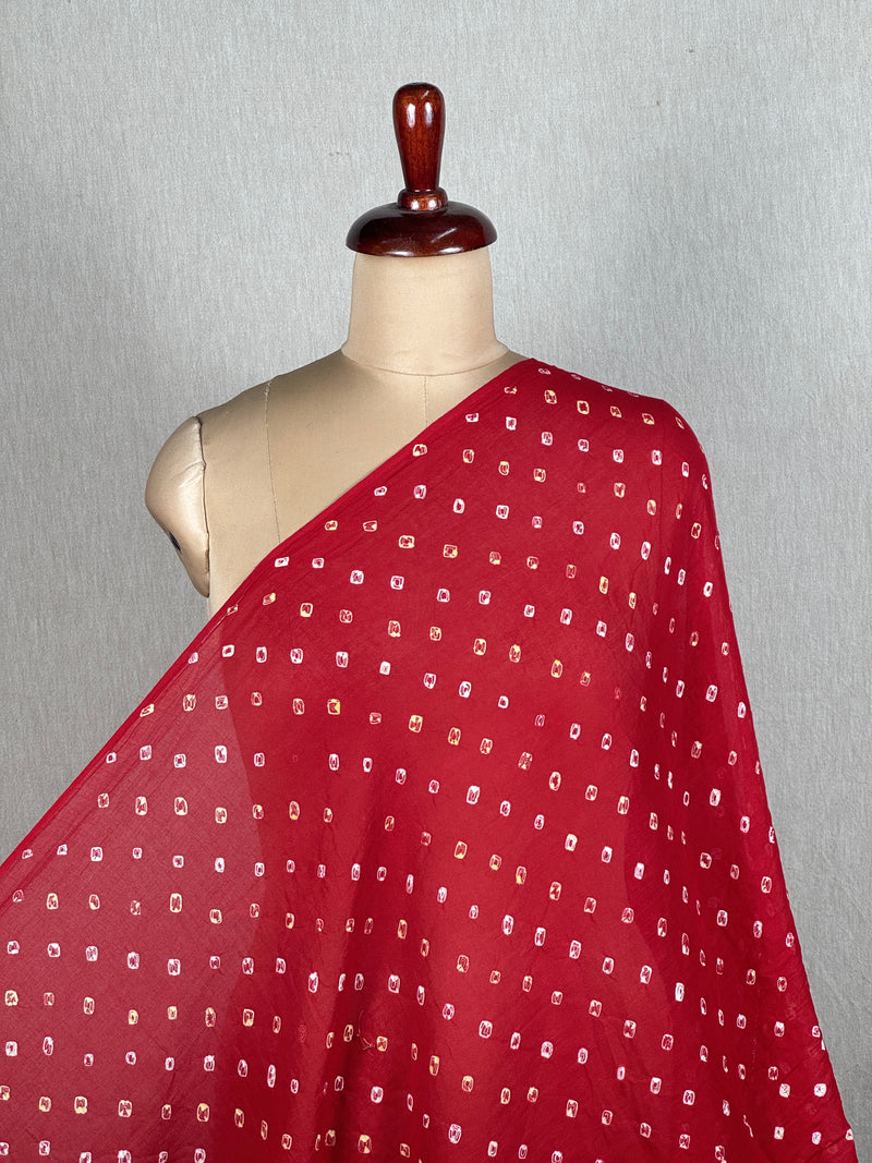 Bandhani Mul Cotton Fabric