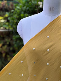 Embroidered & Mirror Work Mul Cotton Fabrics