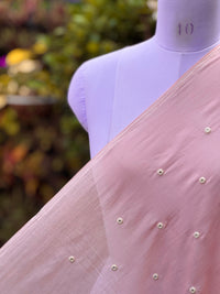 Embroidered & Mirror Work Mul Cotton Fabrics