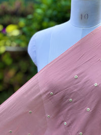 Embroidered & Mirror Work Mul Cotton Fabrics