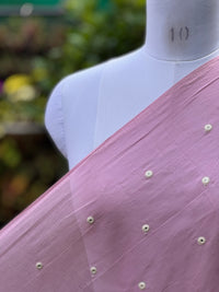 Embroidered & Mirror Work Mul Cotton Fabrics